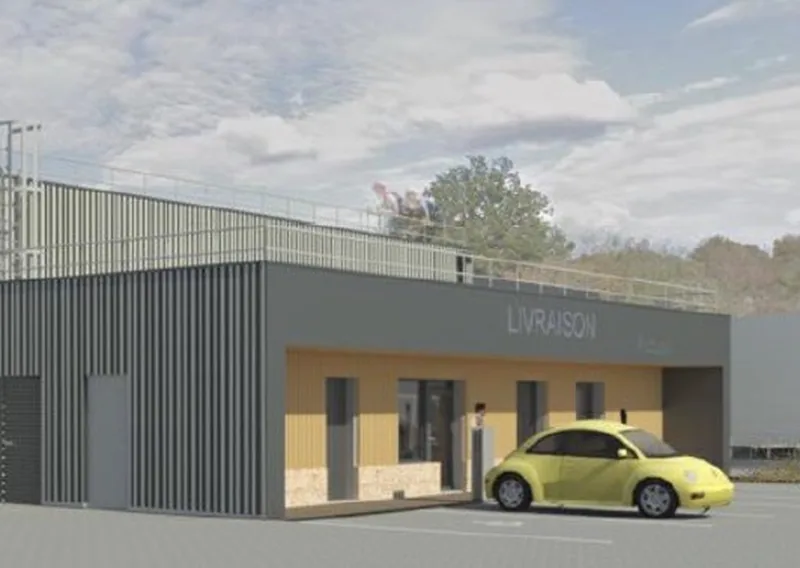 Bâtiment de transfert de charges sur un site sensible