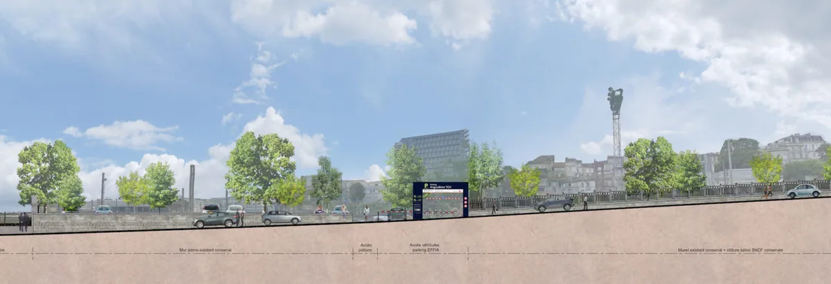Parkings paysagers de la Gare d’Angoulème — vue 1